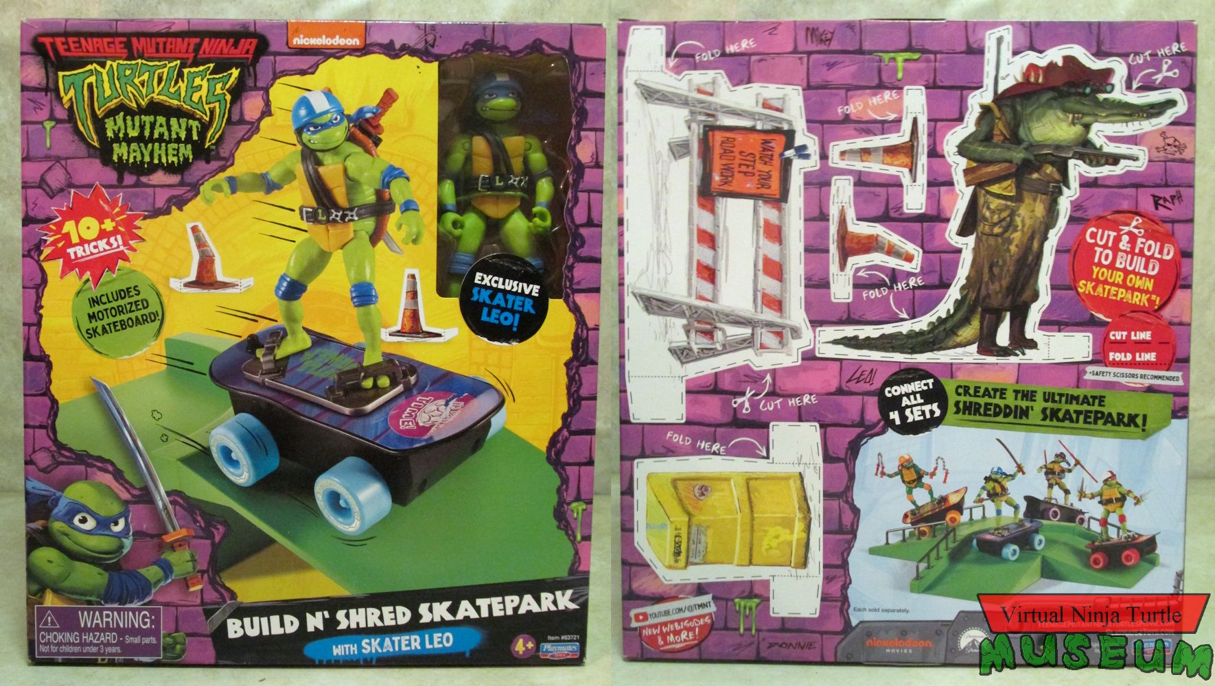 Mutant Mayhem Build N' Shred Skatepark with Skater Leo